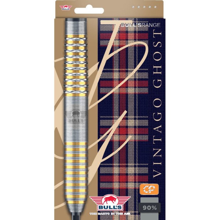 BULL'S (NL) - VINTAGO - GHOST - CP STEEL TIP POINT DARTS - 90% - 21g/23g/24g/28g