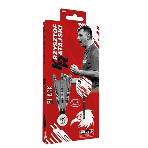 BULL'S - KRZYSZTOF RATAJSKI - G2 - BLACK EDITION - 90% - STEEL TIP DARTS - 22g/24g/26g