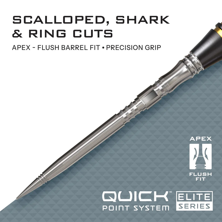 HARROWS - QUICK POINTS - APEX AXIS - SPARE/REPLACEMENT QUICK POINTS - BLACK/SILVER/GOLD - 30mm/35mm/40mm