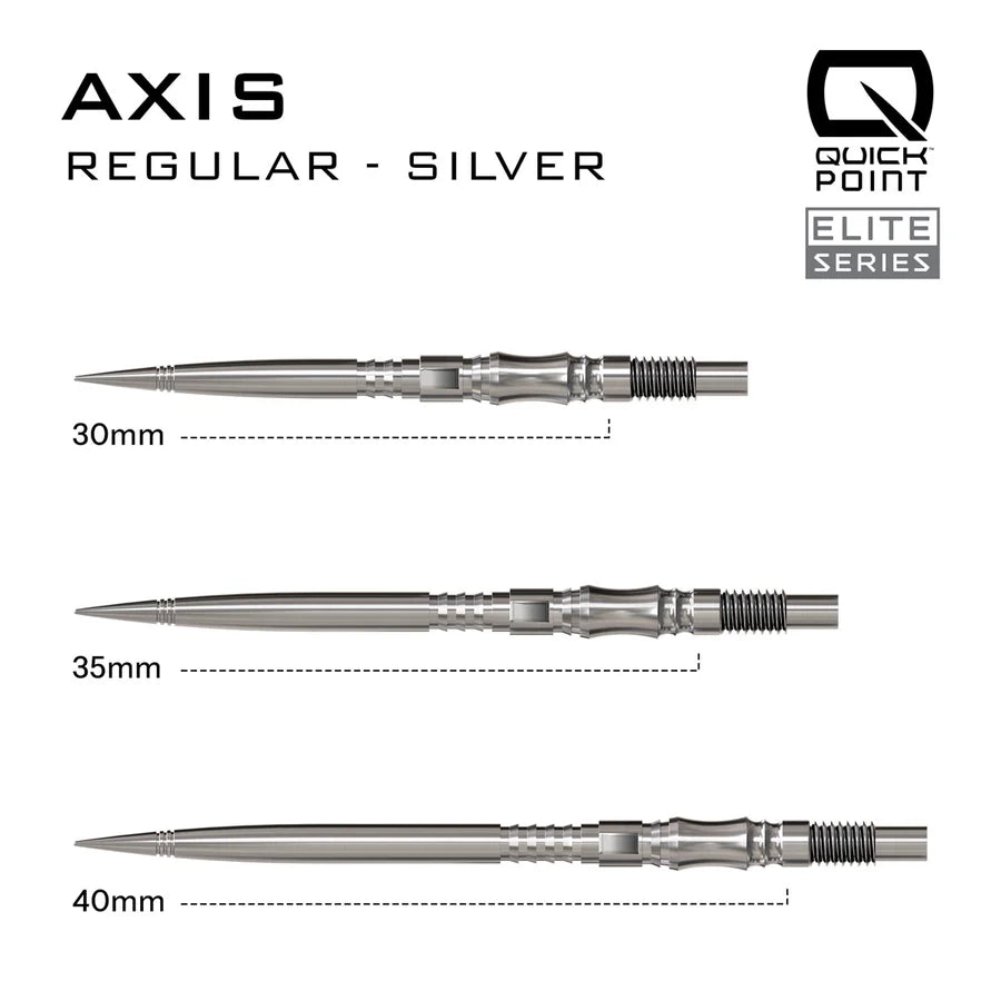 HARROWS - QUICK POINTS - AXIS - SPARE/REPLACEMENT QUICK POINTS - BLACK/SILVER/GOLD - 30mm/35mm/40mm