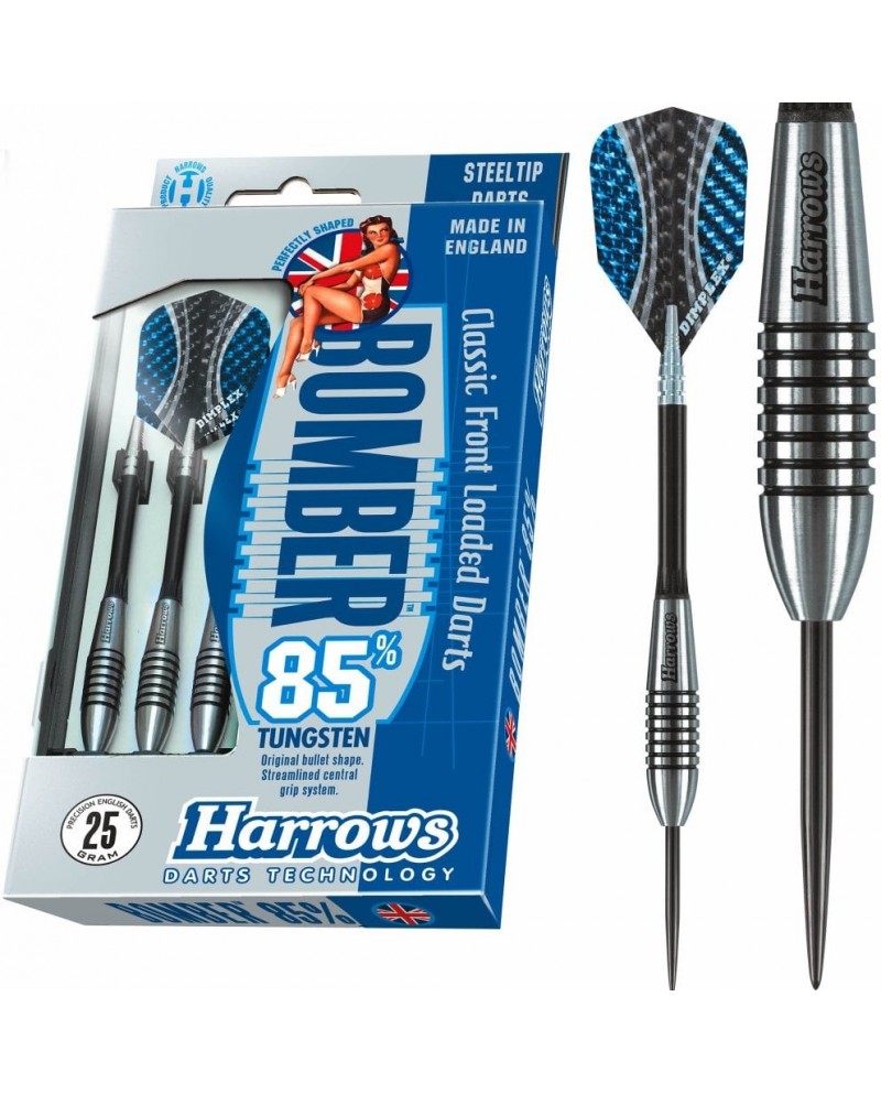 HARROWS - BOMBER - STEEL TIP DARTS - 85% - 21g/23g/25g/27g