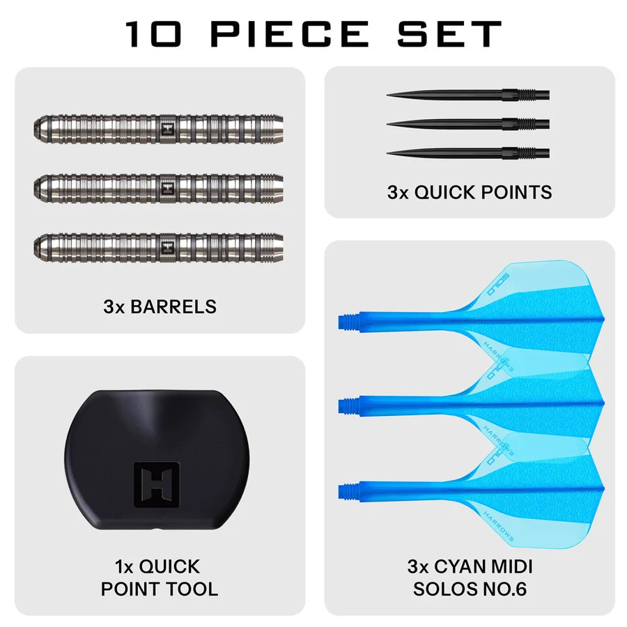 HARROWS - FLUX PRO - QUICK POINT DARTS - PRO TUNGSTEN - 22g/23g/24g