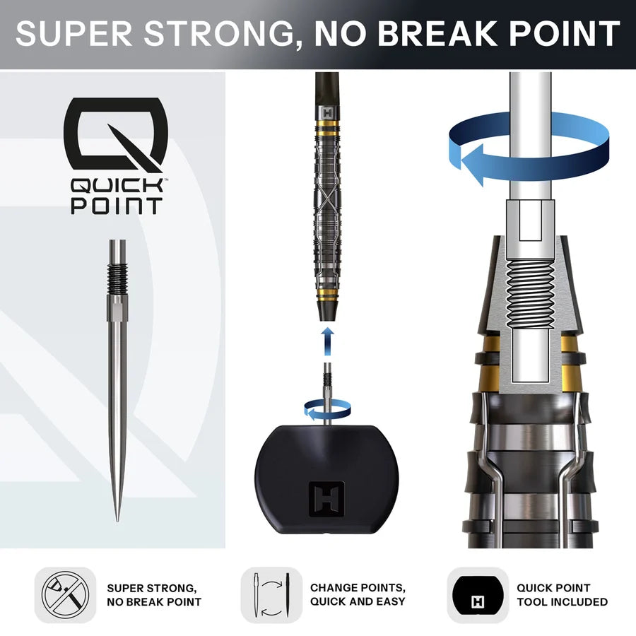 HARROWS - NX LUXE - QUICK POINT DARTS - 90% - 22g/23g/24g