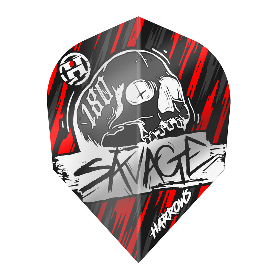 HARROWS - SAVAGE - DARTS FLIGHTS - 100 MICRON - SMALL NO.6 - VARIOUS COLOURS