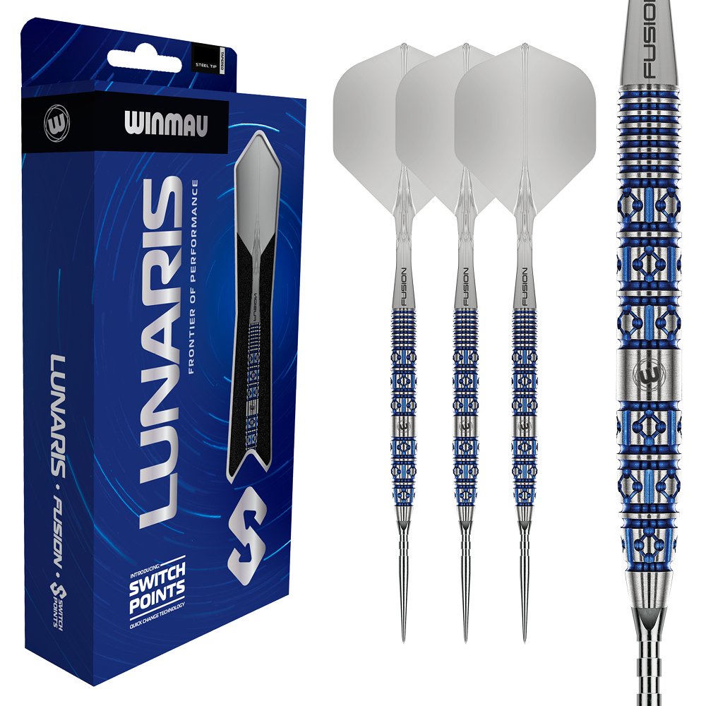 WINMAU - LUNARIS - TAPERED - WINMAU SWITCH POINT DARTS - 90% - 22g/24g