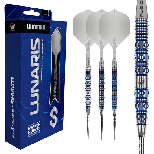 WINMAU - LUNARIS - TAPERED - WINMAU SWITCH POINT DARTS - 90% - 22g/24g