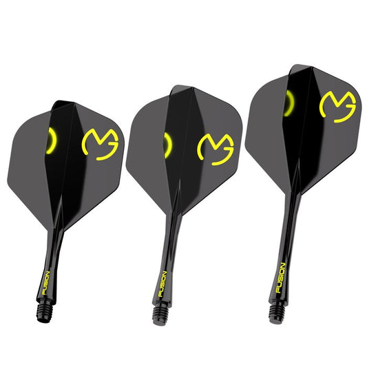 WINMAU - WINMAU FUSION - MICHAEL VAN GERWEN - MVG - STANDARD (No.2) - INTEGRATED FLIGHTS - BLACK
