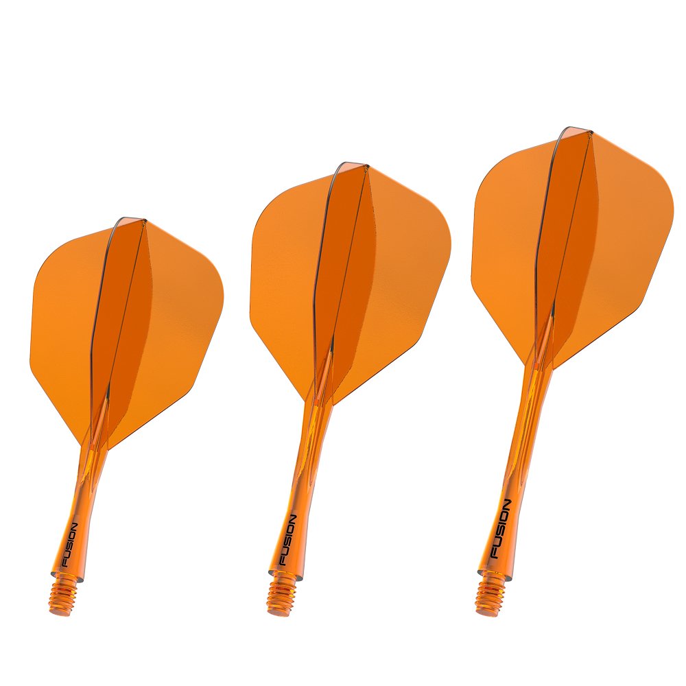 WINMAU - WINMAU FUSION - ORANGE - SMALL No.6 - INTEGRATED FLIGHTS - ORANGE