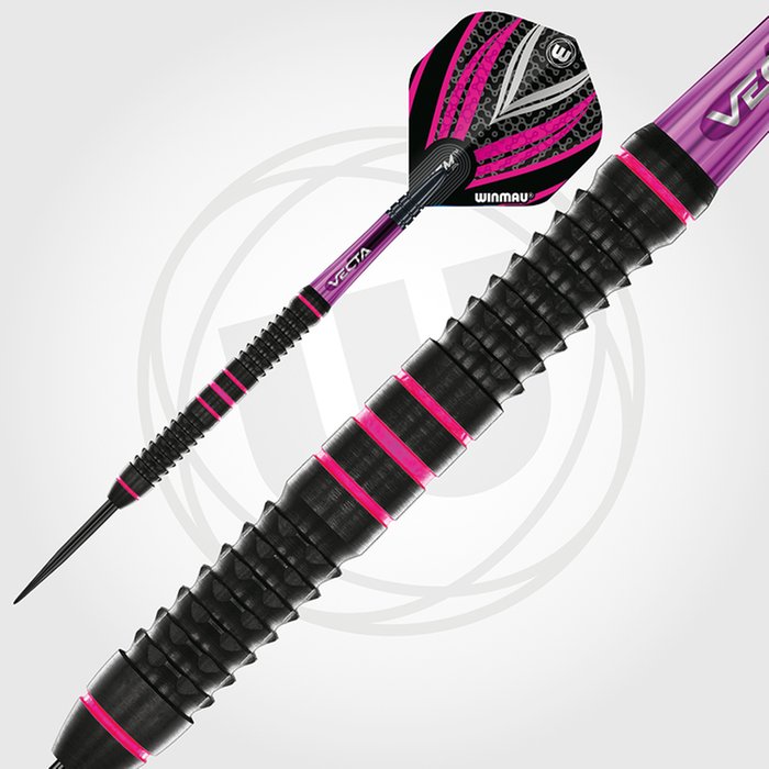 WINMAU - REBECCA ALLEN - TEAM 360 - STEEL TIP DARTS - 90% - 24g