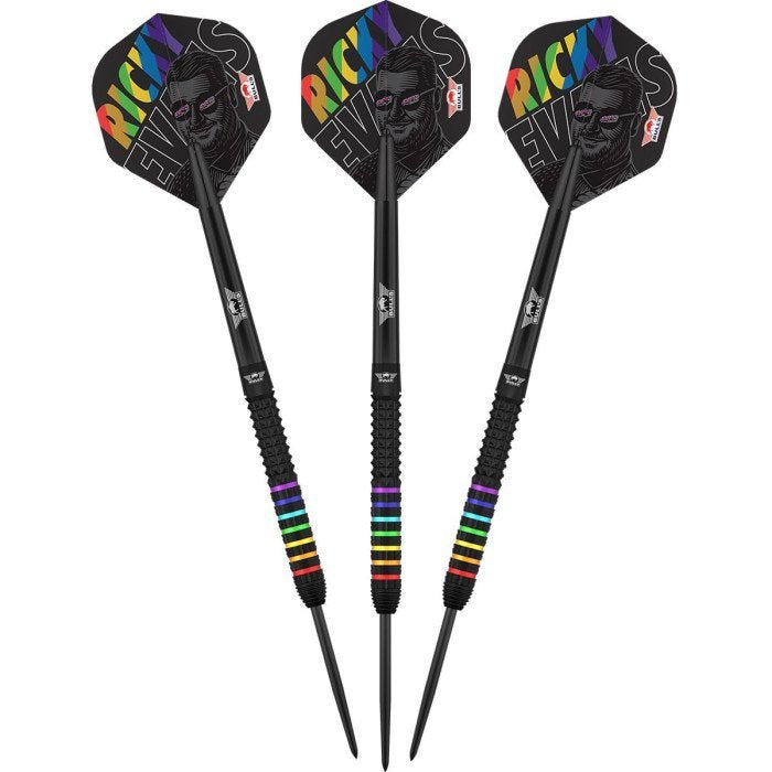 BULL'S (Bulls NL) - RICKY EVANS - STEEL TIP DARTS - 95% - 23g/25g