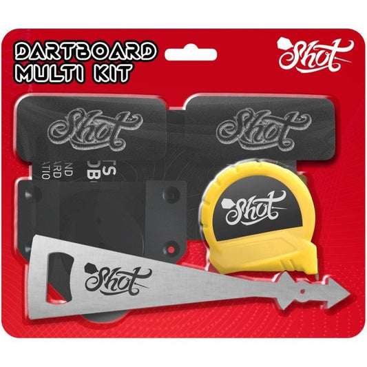 SHOT - DARTBOARD FIXING MULTI KIT - DARTBOARD FIXING KIT BY SHOT