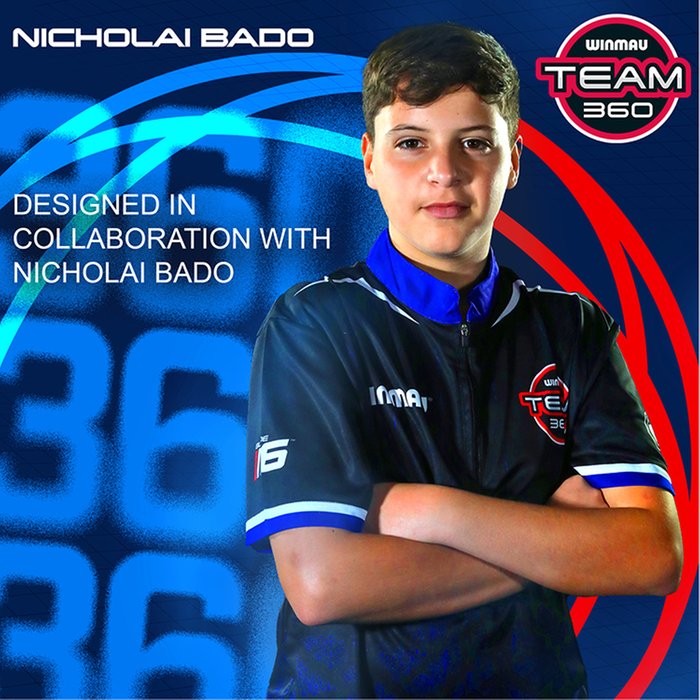 WINMAU - NICOLAI BADO - TEAM 360 - STEEL TIP DARTS - 90% - 23g