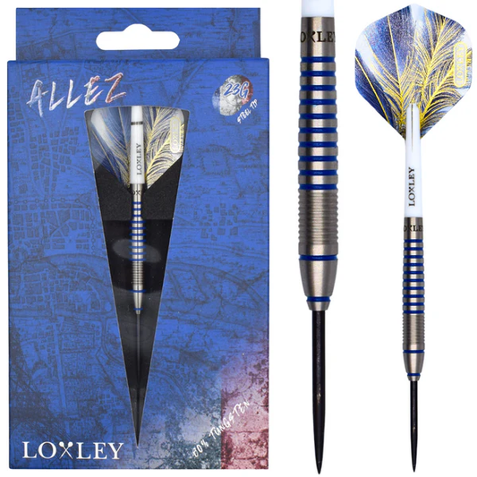 LOXLEY - ALLEZ - STEEL TIP DARTS - 80% - 23g