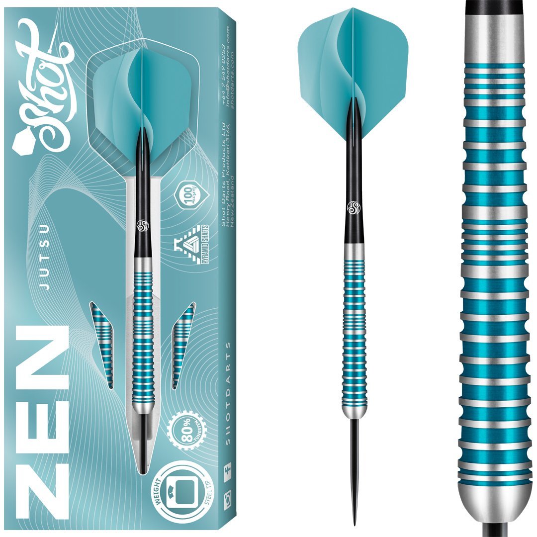 SHOT - ZEN - JUTSU - v2 - STEEL TIP DARTS -80% - 23g/24g/25g