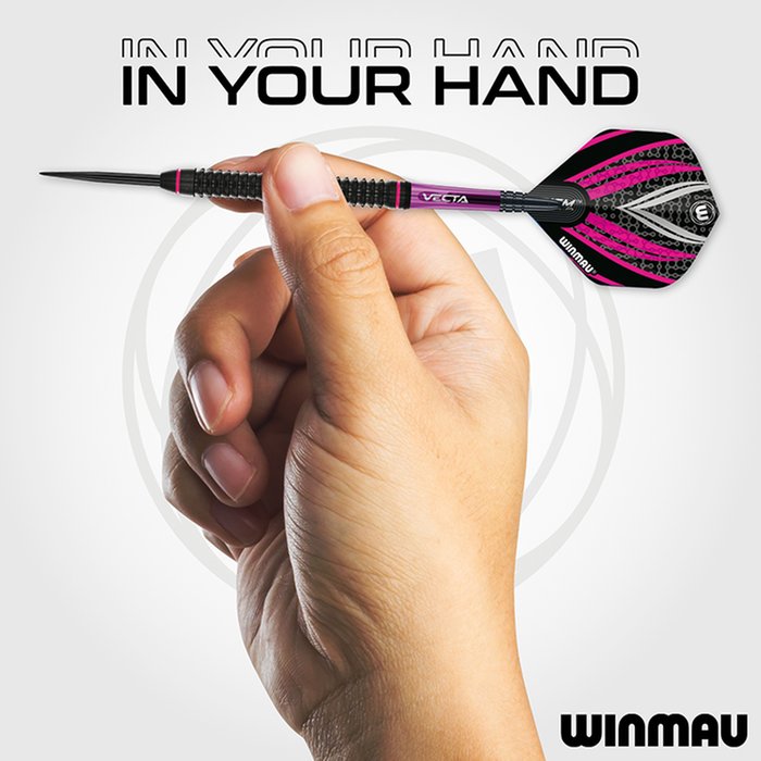 WINMAU - REBECCA ALLEN - TEAM 360 - STEEL TIP DARTS - 90% - 24g