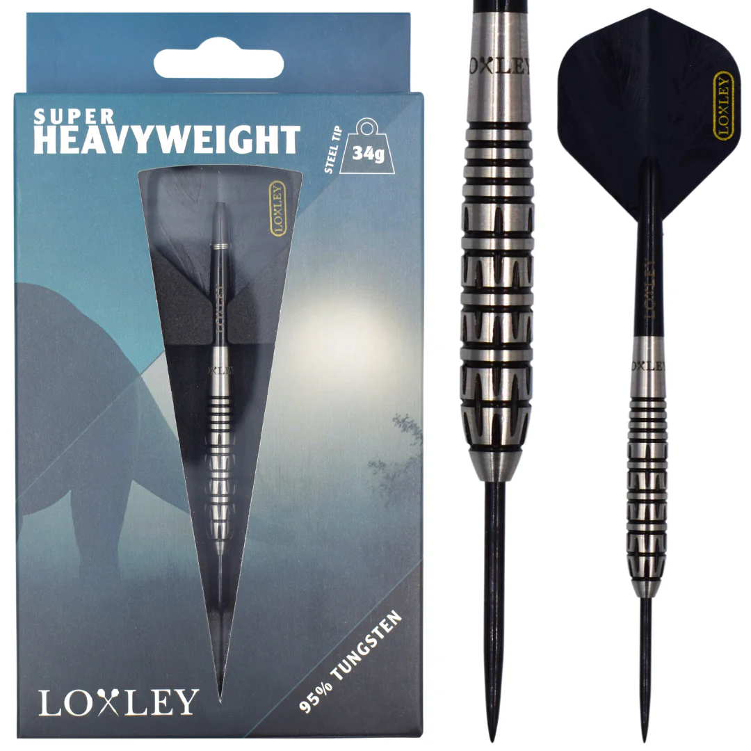 LOXLEY - SUPER HEAVYWEIGHT - RYAN SEARLE - STEEL TIP DARTS - 90% - 34g