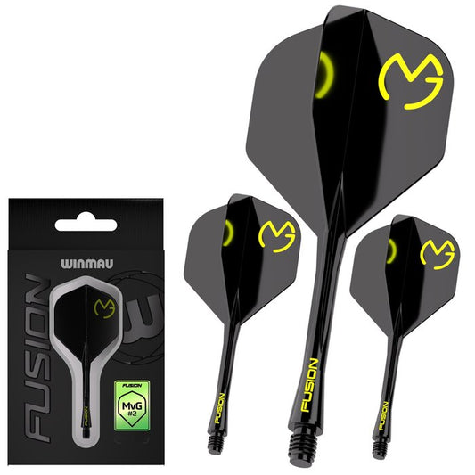 WINMAU - WINMAU FUSION - MICHAEL VAN GERWEN - MVG - STANDARD (No.2) - INTEGRATED FLIGHTS - BLACK