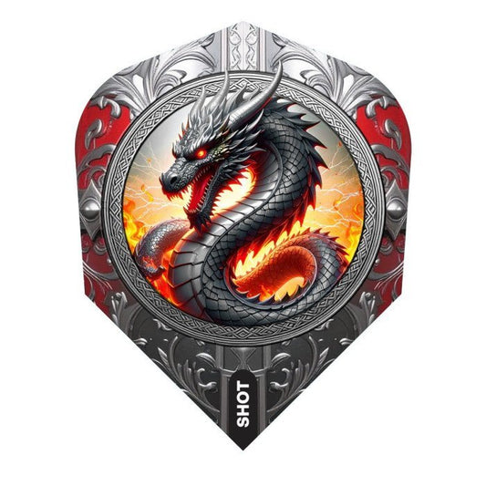 SHOT - FUTURE KNIGHTS - THE DRAGON - DART FLIGHTS - SMALL (No.6) - 100 MICRON