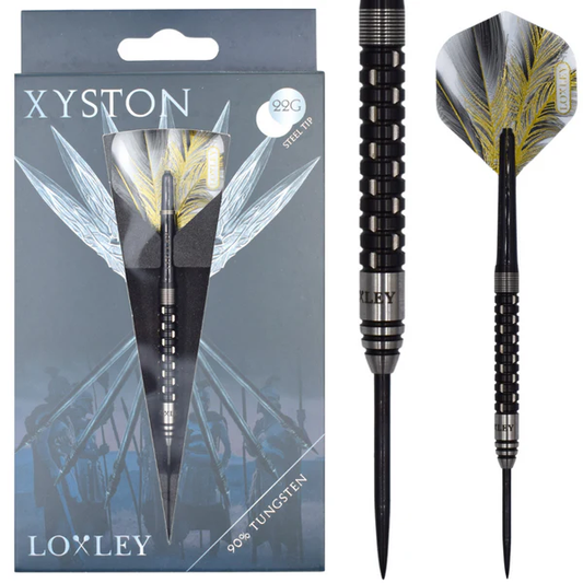 LOXLEY - XYSTON - STEEL TIP DARTS - 90% - 22g/24g
