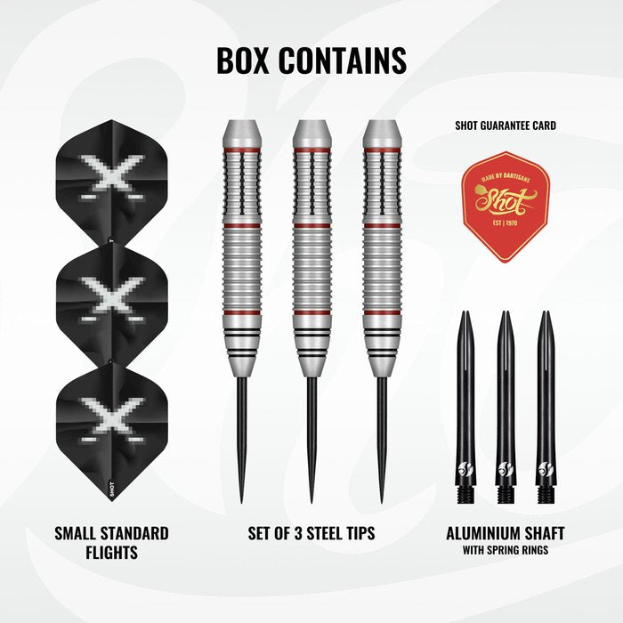 SHOT - X CONTROL - BRASS DARTS  - STANDARD POINTS - 23g