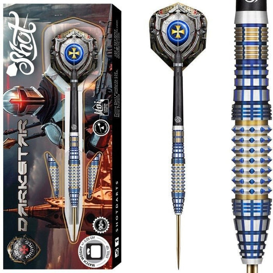 SHOT - FUTURE KNIGHTS - DARKSTAR - STEEL TIP DARTS - 90% - 23g/24g/25g