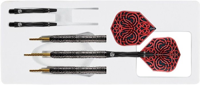 SHOT - WARRIOR - KAPENE - 90% - STEEL TIP DARTS - 22g/23g/24g/25g