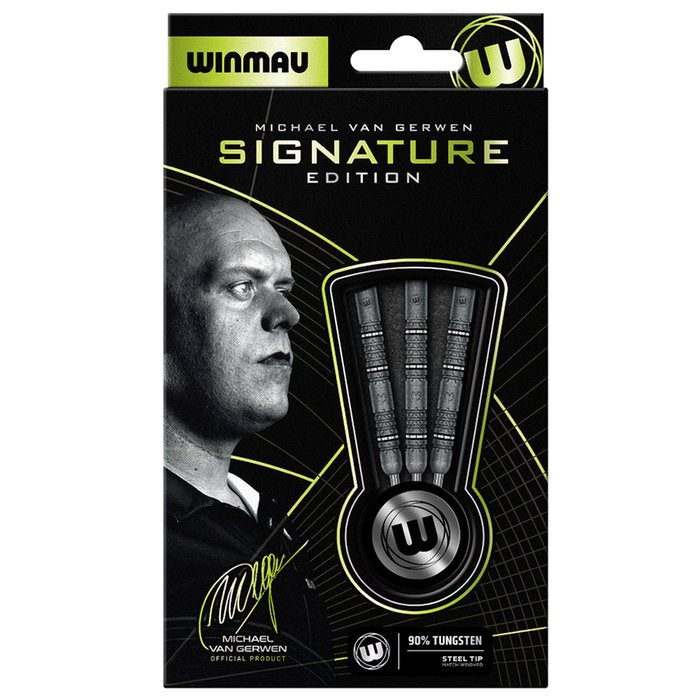 WINMAU - MICHAEL VAN GERWEN - SIGNATURE EDITION - MVG - STANDARD STEEL TIP DARTS - 90% - 22g/23g/24g