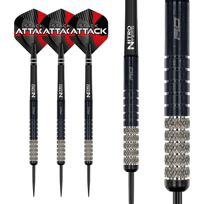 RED DRAGON - ROB OWEN - STACK ATTACK - STEEL TIP DARTS - 90% - 22g