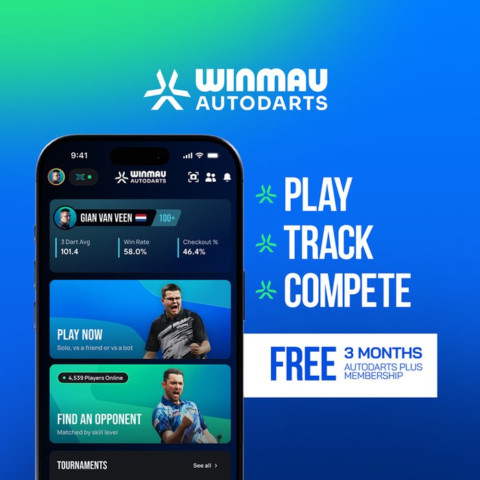 COMING SOON!!  WINMAU - AUTODARTS X - DARTS AUTO SCORING SYSTEM WITH ONLINE PLAY