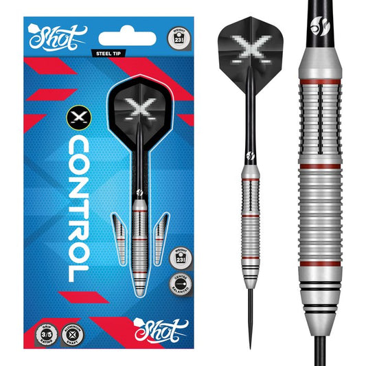 SHOT - X CONTROL - BRASS DARTS  - STANDARD POINTS - 23g