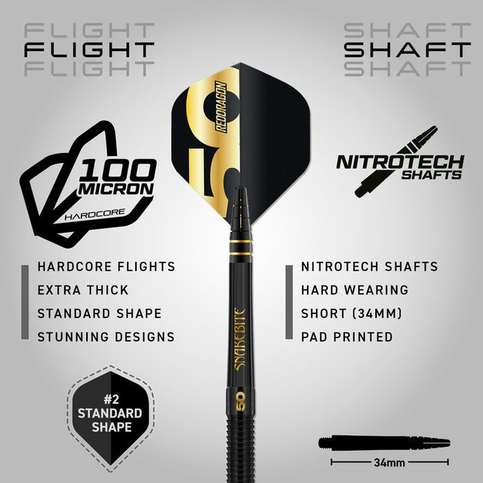 RED DRAGON - PETER WRIGHT  - 50 YEAR ANNIVERSAR - STEEL TIP DARTS - 90% - 21g