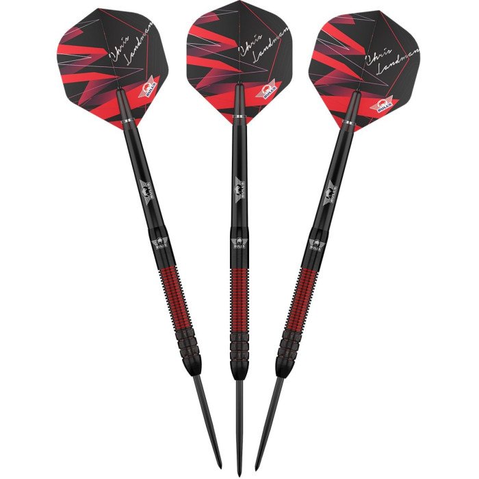 BULL'S (Bulls NL) - CHRIS LANDMAN - E2 - STEEL TIP DARTS - 90% - 21g/23g