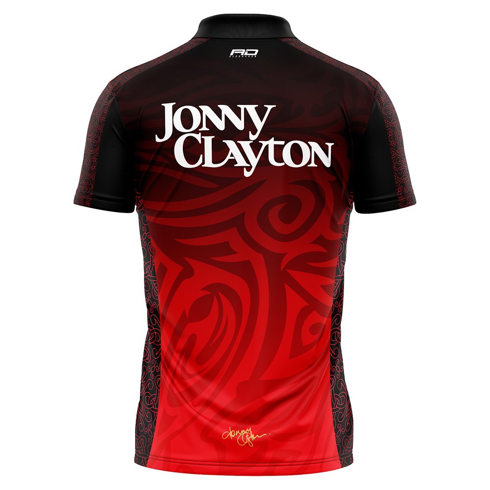 RED DRAGON - JONNY CLAYTON - RD 50 YRS ANNIVERSARY - LIMITED EDITION - DARTS SHIRT