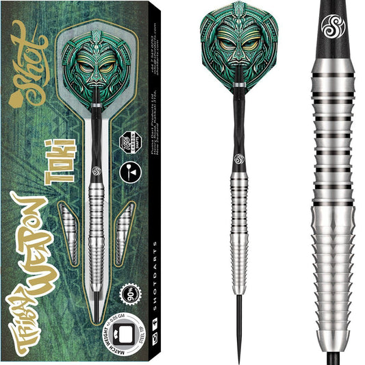 SHOT - TRIBAL WEAPON - TOKI - STEEL TIP DARTS - 90% - 23g/24g/26g /28g