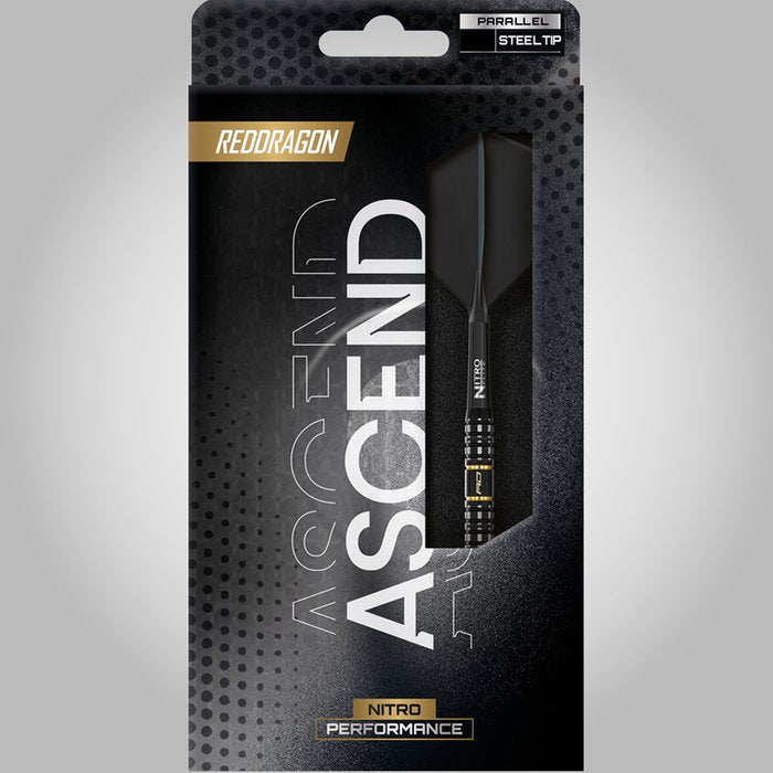 RED DRAGON - ASCEND - PARALLEL - STEEL TIP DARTS - 90% - 22g/23g/24g