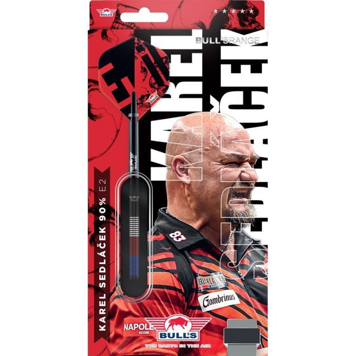 BULL'S (Bulls NL) - KAREL SEDLACEK - E2 - STEEL TIP DARTS - 90% - 21g/24g