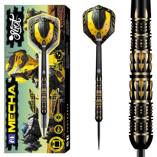 SHOT - AI - MECHA - STEEL TIP DARTS - 90% - 22g/23g/24g/25g