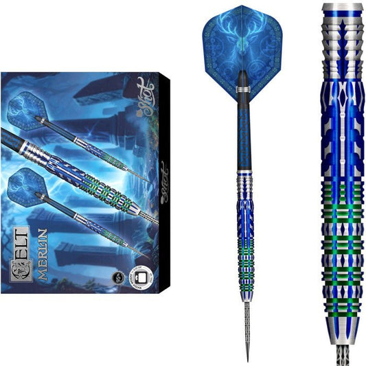 SHOT - CELT - MERLIN - 95% - STEEL TIP DARTS - 23g/24g/25g