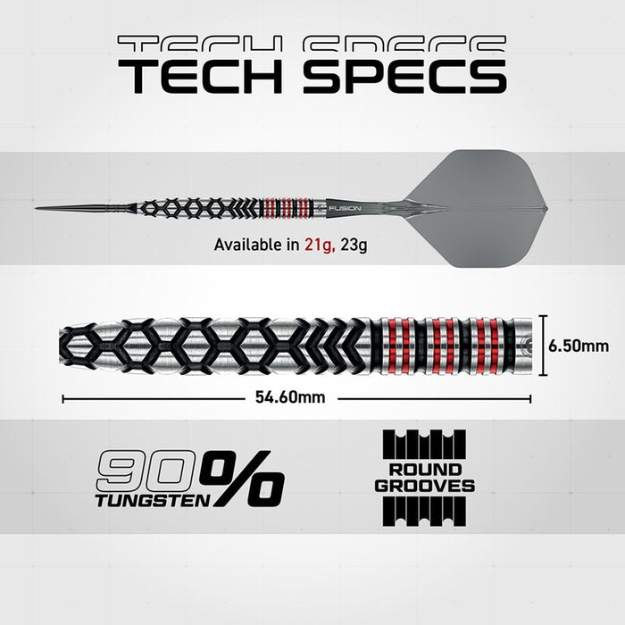 WINMAU - FORNAX - TAPERED - WINMAU SWITCH POINT DARTS - 90% - 21g/23g