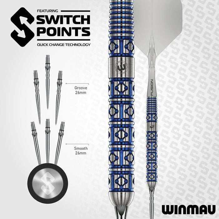 WINMAU - LUNARIS - PARALLEL - WINMAU SWITCH POINT DARTS - 90% - 23g/25g