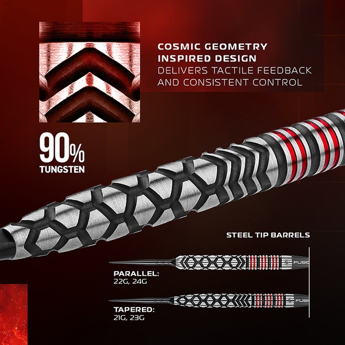 WINMAU - FORNAX - PARALLEL - WINMAU SWITCH POINT DARTS - 90% - 22g/24g