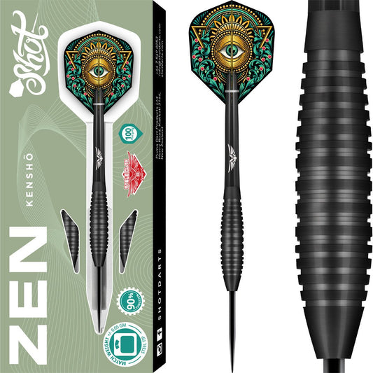 SHOT - ZEN - KENSHO - v2 - STEEL TIP DARTS - 90% - 22g/23g/24g/25g/26g/28g/30g