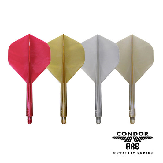 CONDOR - Condor AXE 'METALLIC' Integrated Flights - STANDARD - GOLD/CH GOLD/RED/PEARL SILVER