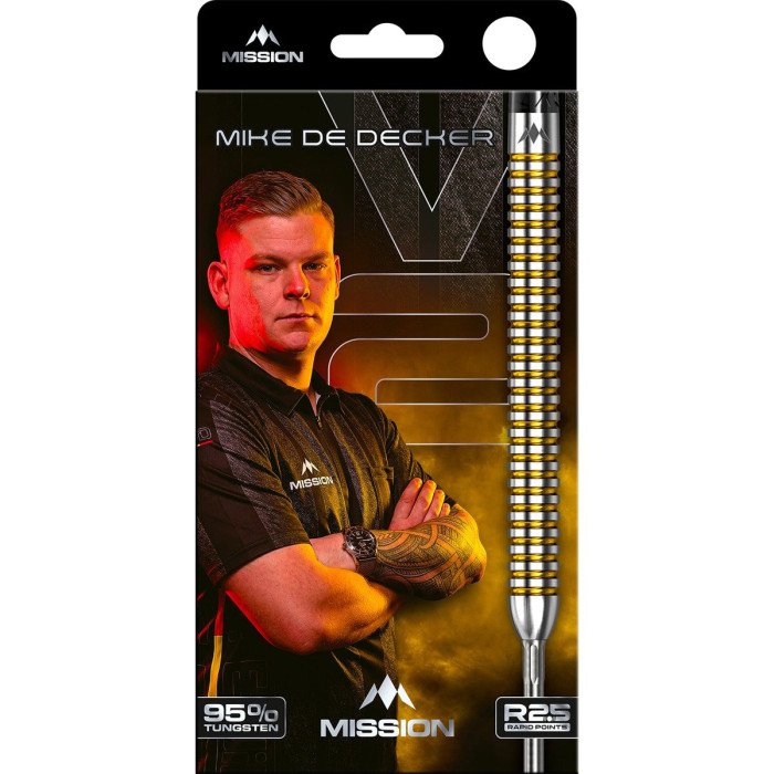 MISSION - MIKE DE DECKER - R2.5 - RAPID POINT DARTS - 95% - 22g/24g