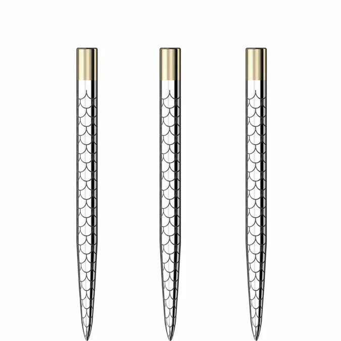 MISSION - LASER PLUS - FAN MOSAIC - SILVER - STANDARD DART POINTS BY MISSION