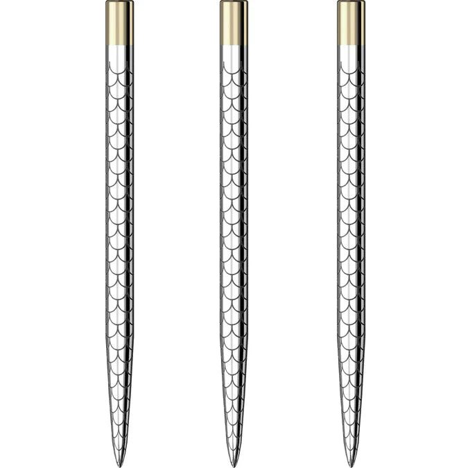 MISSION - LASER PLUS - FAN MOSAIC - SILVER - STANDARD DART POINTS BY MISSION
