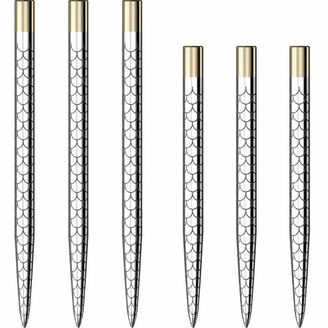MISSION - LASER PLUS - FAN MOSAIC - SILVER - STANDARD DART POINTS BY MISSION