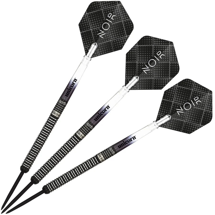 UNICORN - GARY ANDERSON - NOIR - PHASE 3 - DELUXE PLAYER EDITION - STEEL TIP DARTS - 90% - 21g/23g/25g/27g