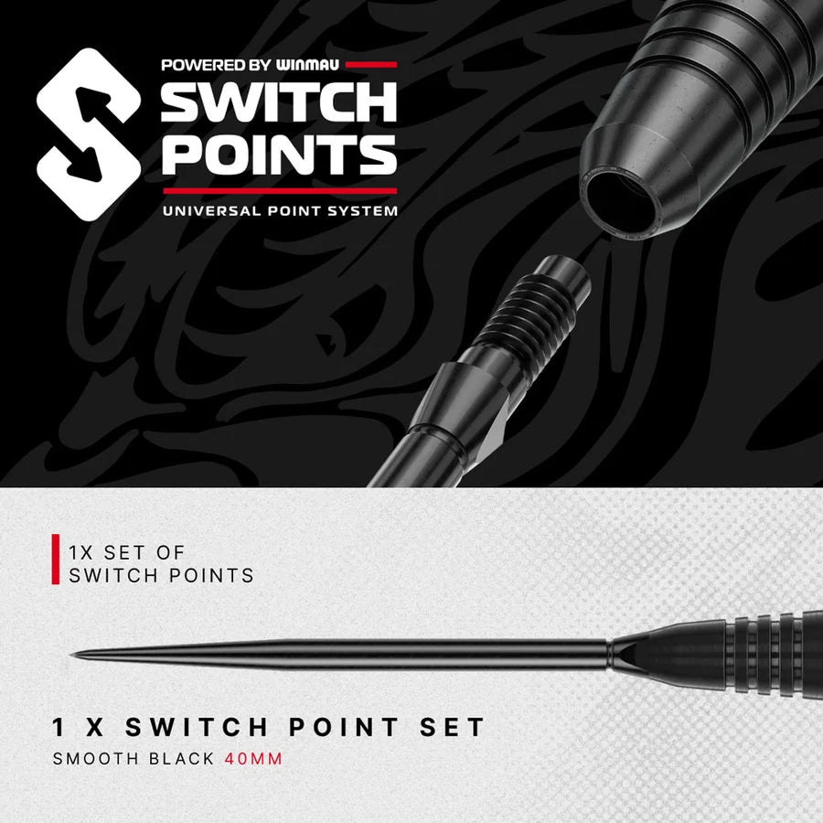 RED DRAGON - JOHNNY CLAYTON - RD ADV - SWITCH POINT DARTS - 90% - 21g/22g/23g