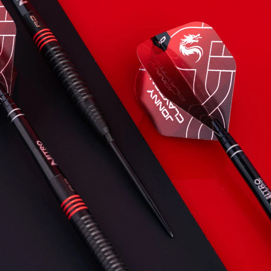 RED DRAGON - JOHNNY CLAYTON - RD ADV - SWITCH POINT DARTS - 90% - 21g/22g/23g